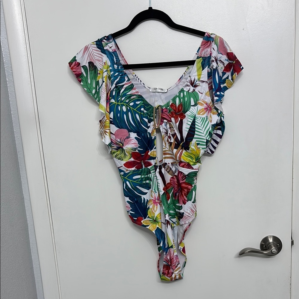 AIMAGE Tropical Floral Swimsuit